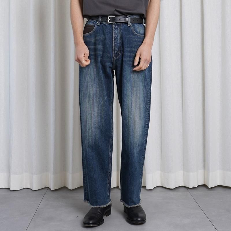 25S/Sۡparatrait ѥȥ쥤ȡ LIGHT RAINBOW NOISE DENIM PT / INDIGO