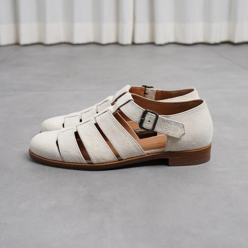 F.LLI Giacometti եƥåꥸ㥳åƥ  FG166-GURUKA SANDALS- / CAVALLO CAMOSCIO BIANCO