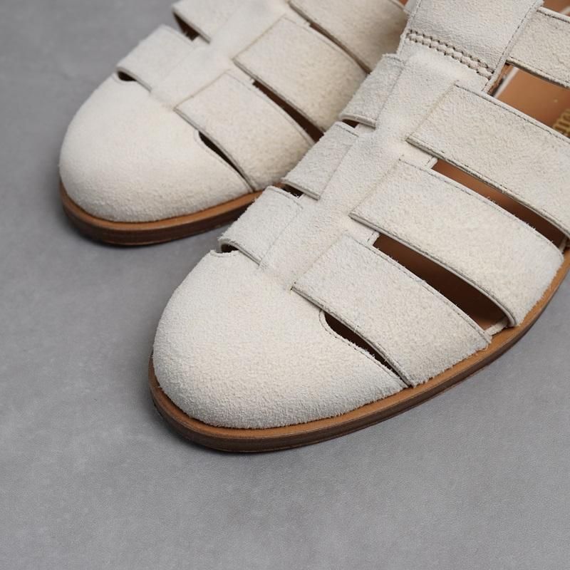 F.LLI Giacometti եƥåꥸ㥳åƥ  FG166-GURUKA SANDALS- / CAVALLO CAMOSCIO BIANCO