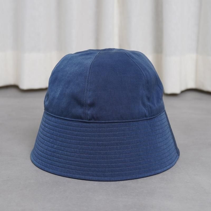 25S/SۡKIJIMA TAKAYUKI ޥ業 CUPRO POLY SATIN SAILOR HAT / INDIGO