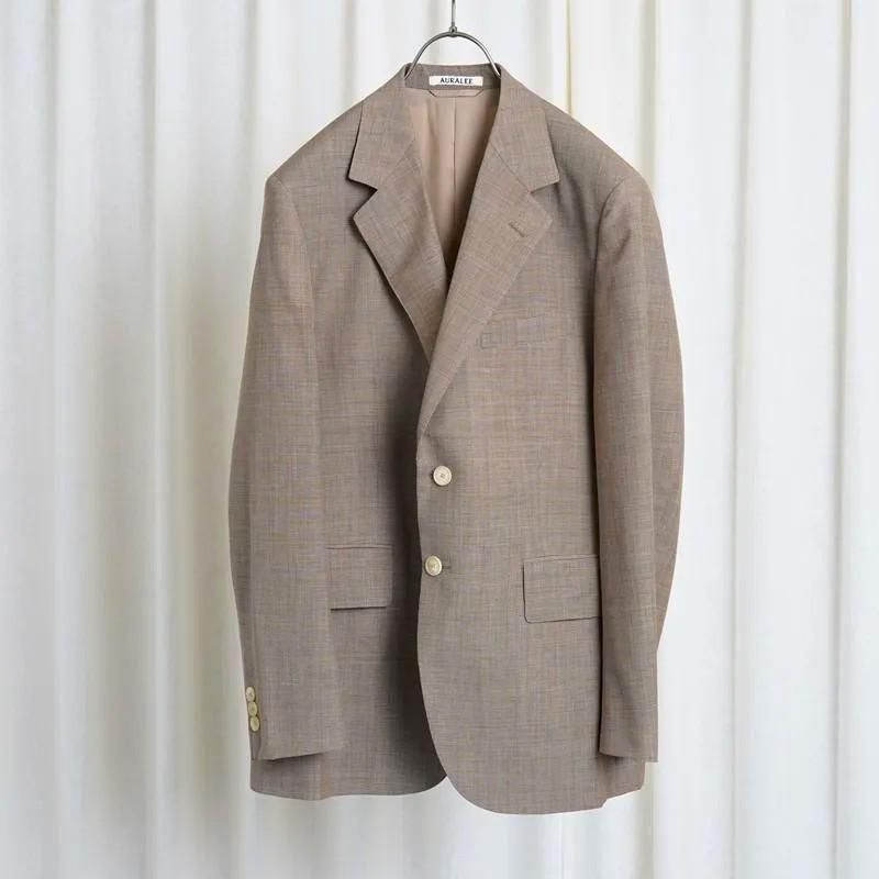 25S/SۡAURALEE ꡼ TROPICAL WOOL KID MOHAIR JACKET / BROWN CHECK
