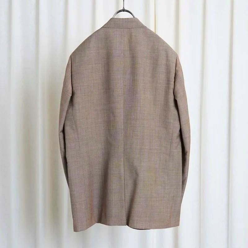 25S/SۡAURALEE ꡼ TROPICAL WOOL KID MOHAIR JACKET / BROWN CHECK
