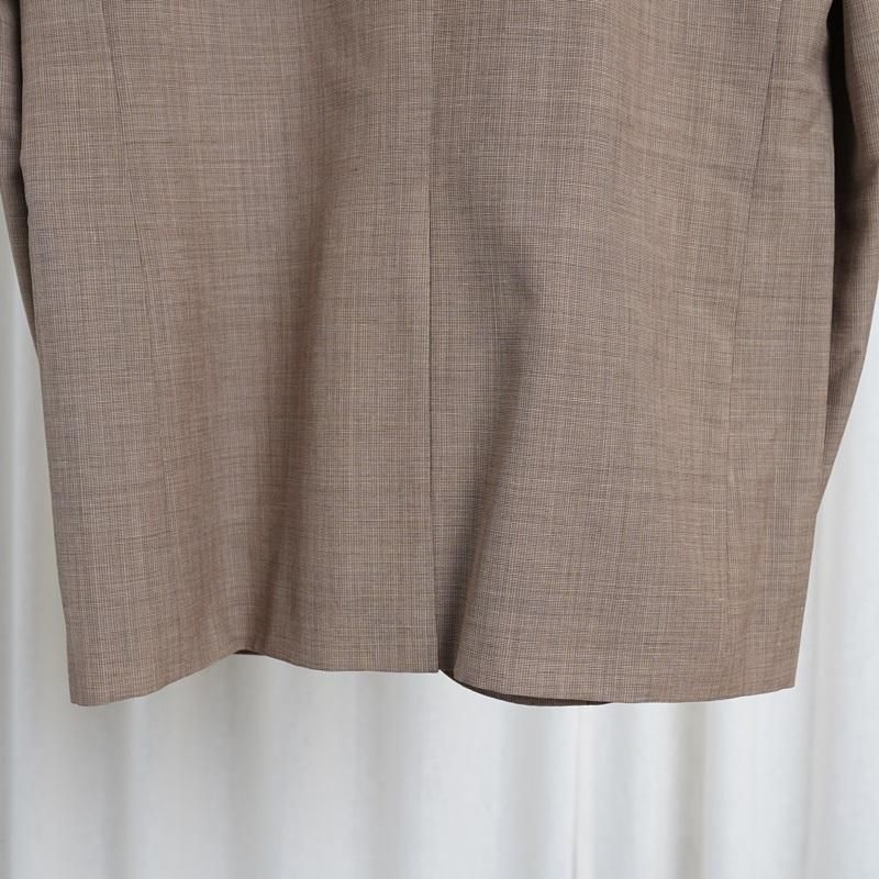 25S/SۡAURALEE ꡼ TROPICAL WOOL KID MOHAIR JACKET / BROWN CHECK
