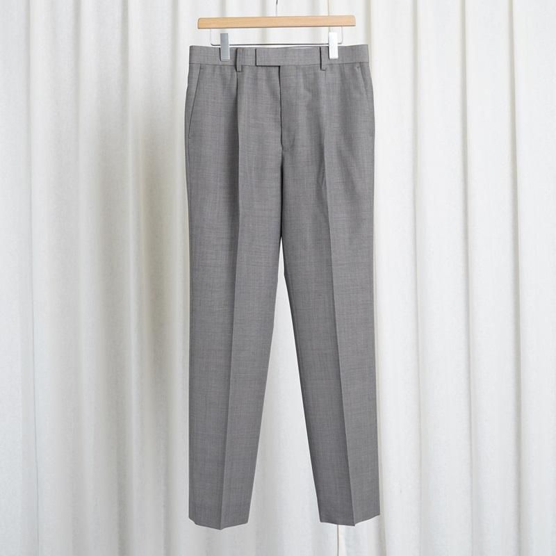 【25S/S】【AURALEE オーラリー】 TROPICAL WOOL KID MOHAIR ONE-TUCK SLACKS / GRAY CHECK