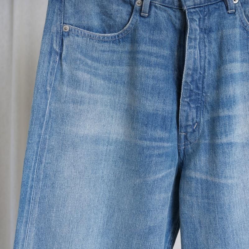25S/S AURALEE ꡼ SELVEDGE FADED LIGHT DENIM PANTS / LIGHT INDIGO