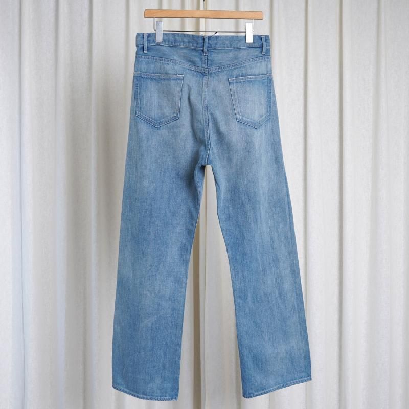 25S/S AURALEE ꡼ SELVEDGE FADED LIGHT DENIM PANTS / LIGHT INDIGO