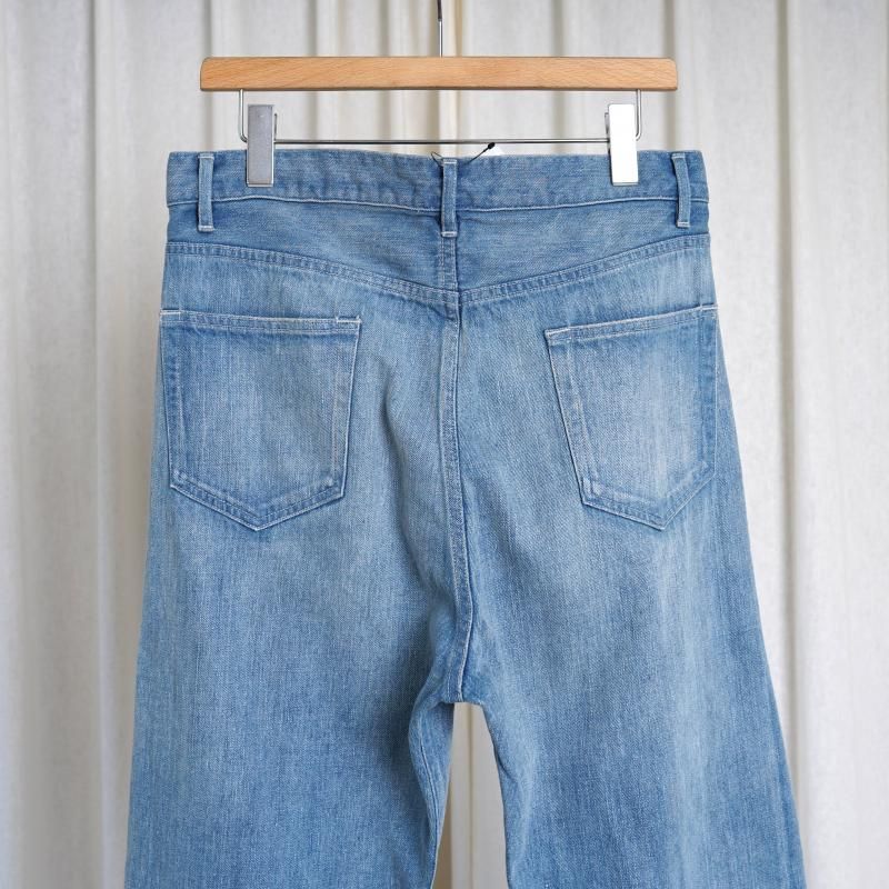 25S/S AURALEE ꡼ SELVEDGE FADED LIGHT DENIM PANTS / LIGHT INDIGO