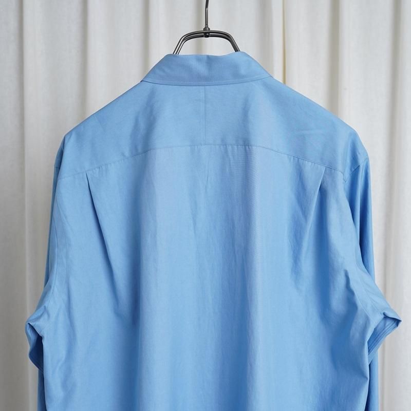 25S/SۡAURALEE ꡼ WASHED FINX TWILL SHIRT / BLUE
