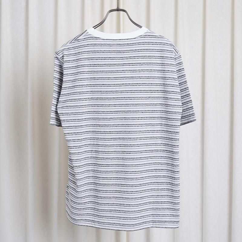 25S/SۡBATONER Хȥʡ HAND DRAWING BORDER T-SHIRT / WHITE
