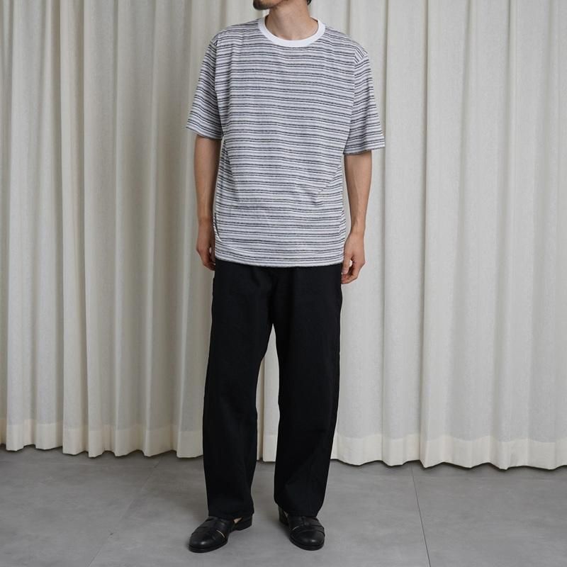 25S/SۡBATONER Хȥʡ HAND DRAWING BORDER T-SHIRT / WHITE
