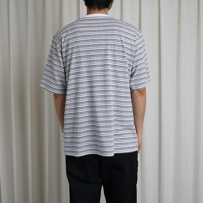 25S/SۡBATONER Хȥʡ HAND DRAWING BORDER T-SHIRT / WHITE

