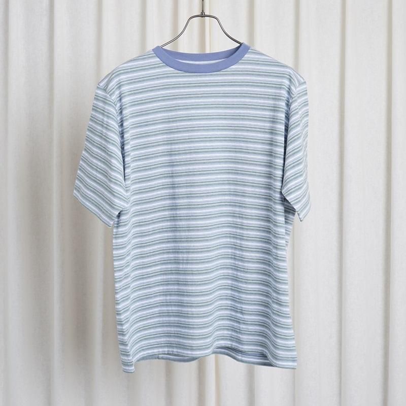 25S/SۡBATONER Хȥʡ HAND DRAWING BORDER T-SHIRT / SAX
