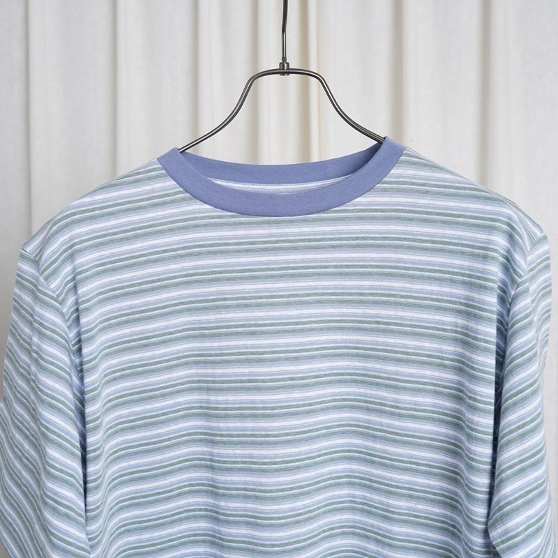 25S/SۡBATONER Хȥʡ HAND DRAWING BORDER T-SHIRT / SAX
