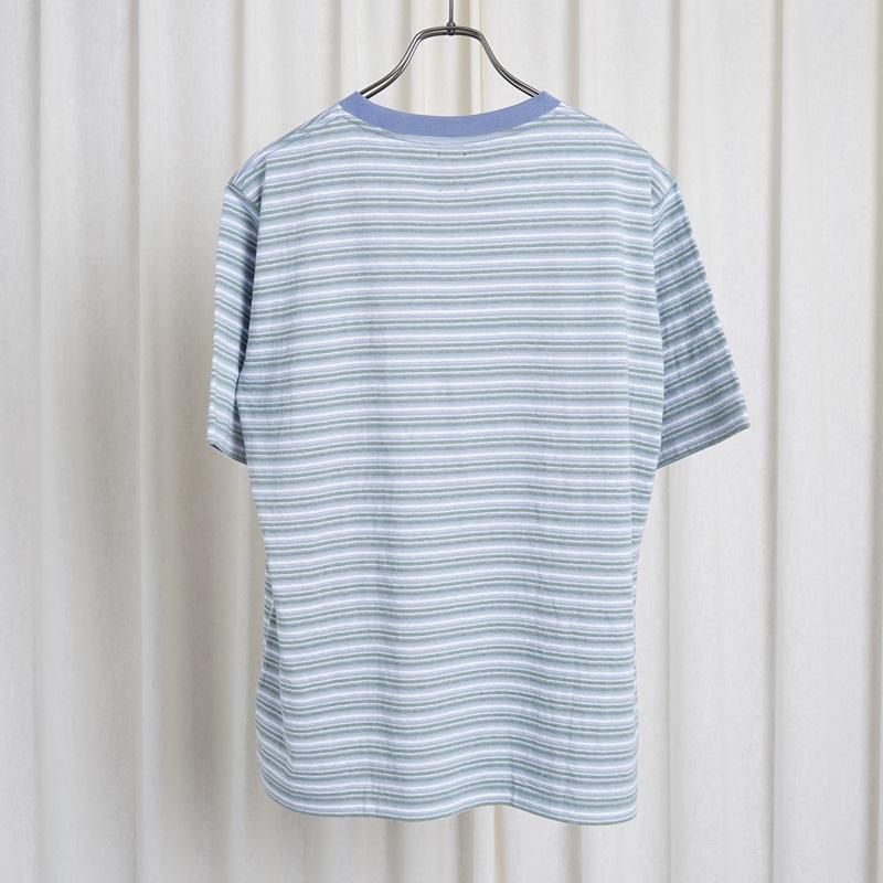 25S/SۡBATONER Хȥʡ HAND DRAWING BORDER T-SHIRT / SAX
