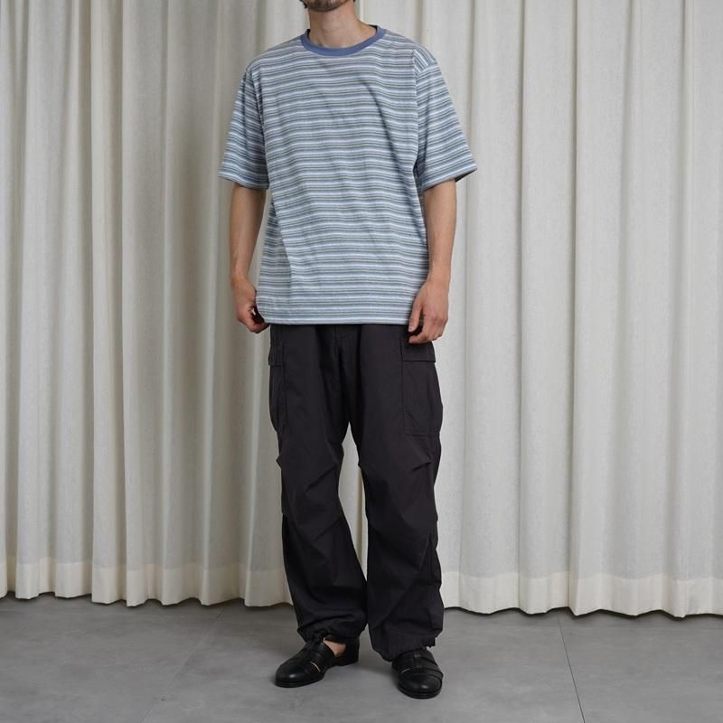 25S/SۡBATONER Хȥʡ HAND DRAWING BORDER T-SHIRT / SAX
