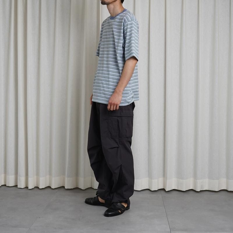 25S/SۡBATONER Хȥʡ HAND DRAWING BORDER T-SHIRT / SAX

