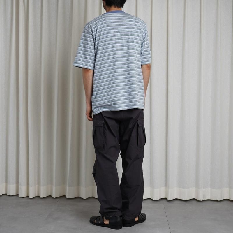 25S/SۡBATONER Хȥʡ HAND DRAWING BORDER T-SHIRT / SAX
