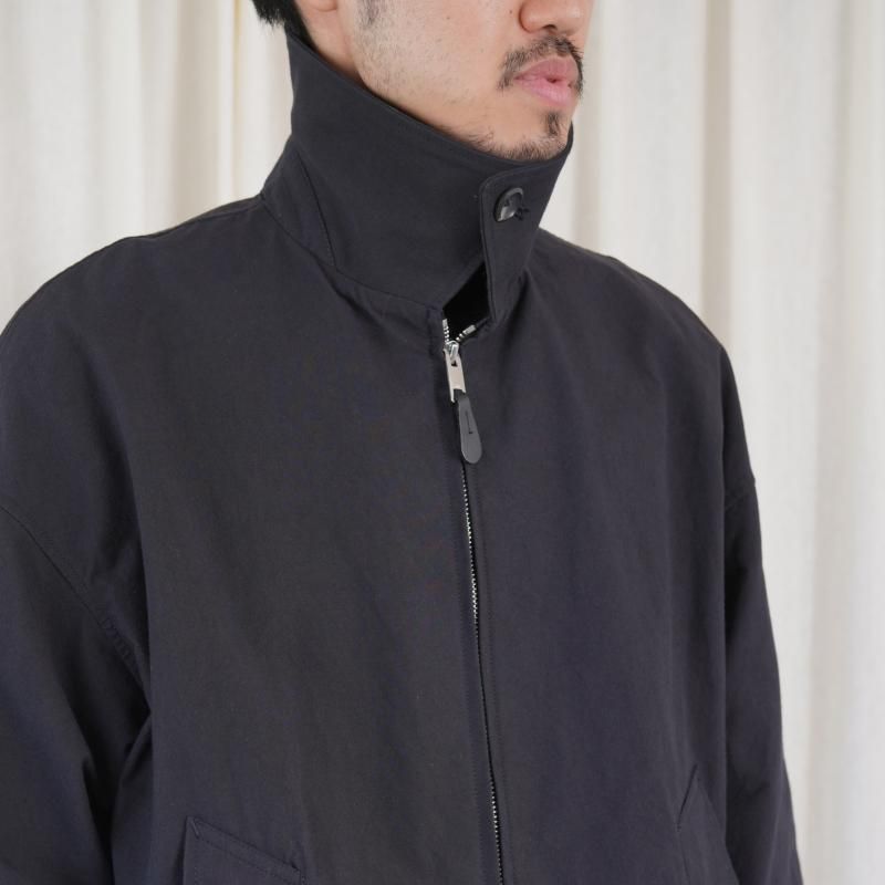THE RERACS 饯 RERACS BAL COLLER HARRINGNTON JACKET / DARK NAVY