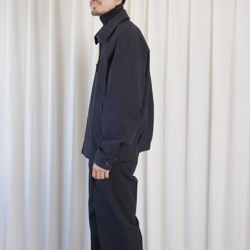 THE RERACS 饯 RERACS BAL COLLER HARRINGNTON JACKET / DARK NAVY