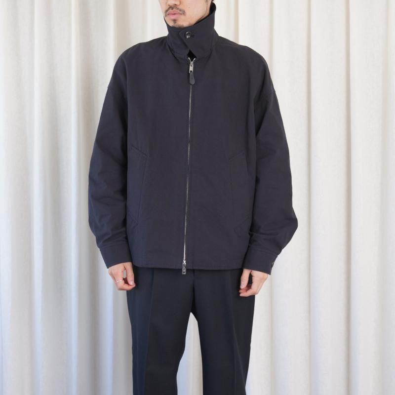 THE RERACS 饯 RERACS BAL COLLER HARRINGNTON JACKET / DARK NAVY