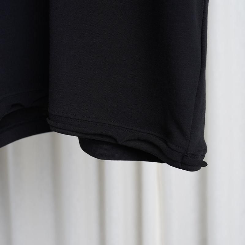 25S/S ULTERIOR ƥꥢ TWISTED SOFT TENJIKU C/O TEE / BLACK