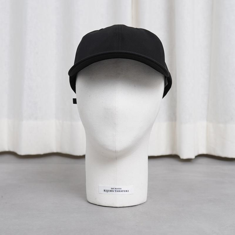【25S/S】【KIJIMA TAKAYUKI キジマタカユキ】 COTTON TWILL 6PANEL CAP / BLACK