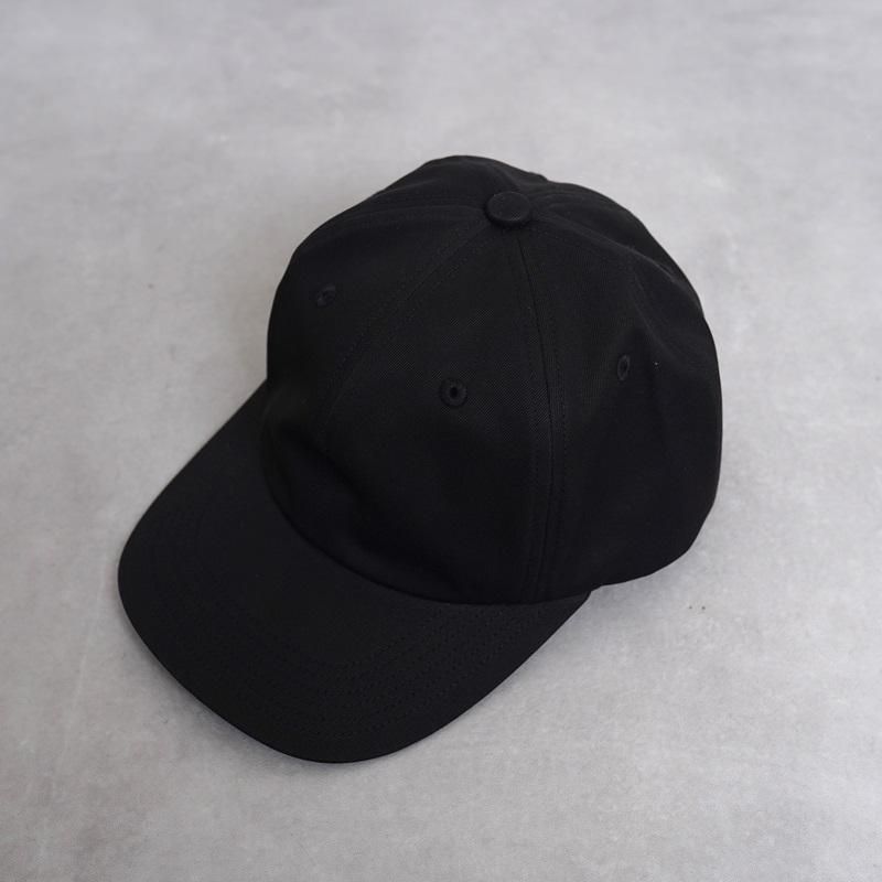 25S/SۡKIJIMA TAKAYUKI ޥ業 COTTON TWILL 6PANEL CAP / BLACK