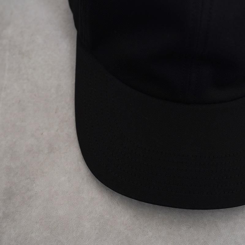 25S/SۡKIJIMA TAKAYUKI ޥ業 COTTON TWILL 6PANEL CAP / BLACK