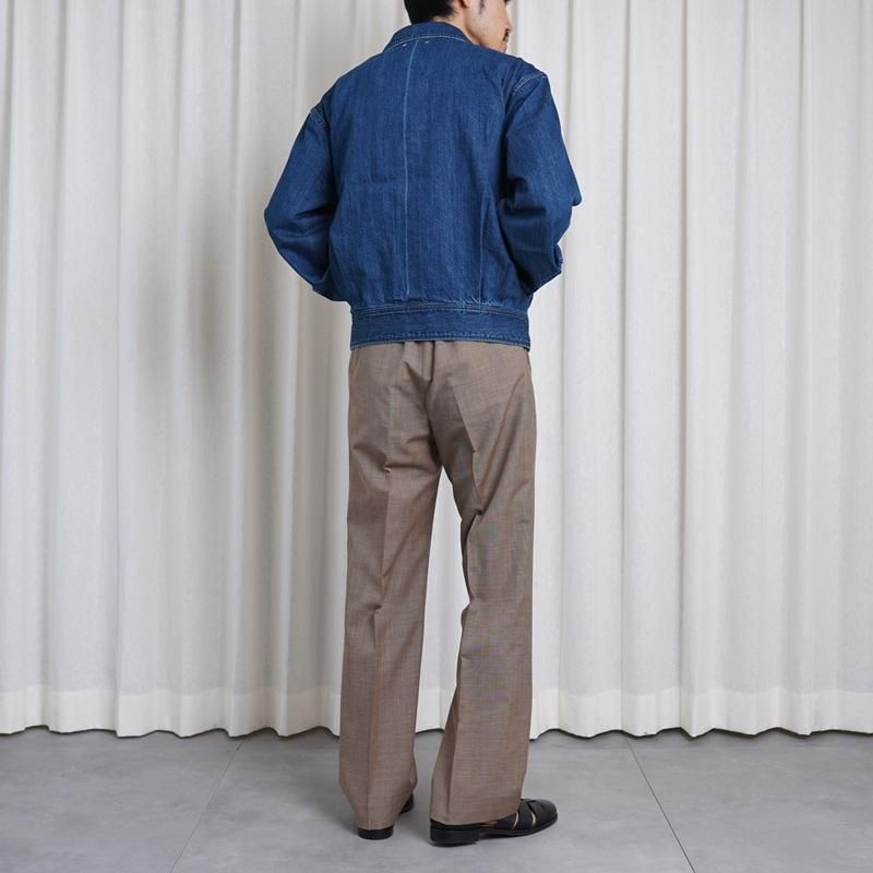 25S/S Saby Х SHORT HORN JACKET -11oz Monroe Denim Vintage Wash- / INDIGO VINTAGE