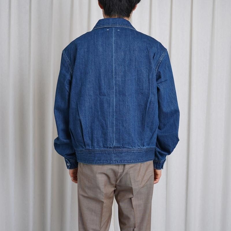 25S/S Saby Х SHORT HORN JACKET -11oz Monroe Denim Vintage Wash- / INDIGO VINTAGE
