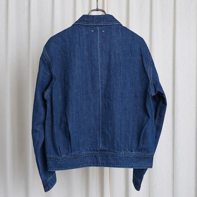 25S/S Saby Х SHORT HORN JACKET -11oz Monroe Denim Vintage Wash- / INDIGO VINTAGE