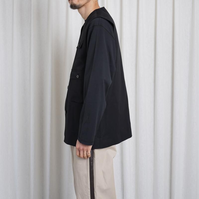 25S/S BISOWN ӥ  CHINO CLOTH  KARAMI REVERSIBLE VEST / BLACK