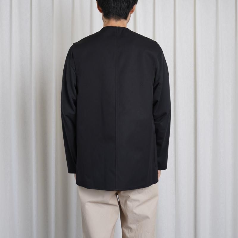 25S/S BISOWN ӥ  CHINO CLOTH  KARAMI REVERSIBLE VEST / BLACK