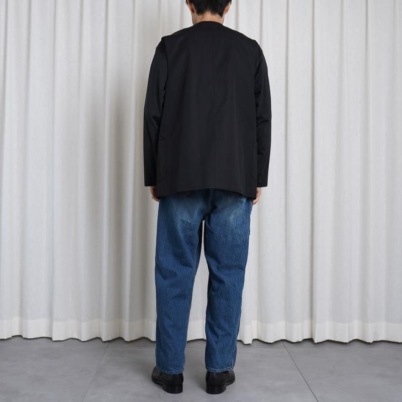 25S/S BISOWN ӥ  CHINO CLOTH  KARAMI REVERSIBLE VEST / BLACK