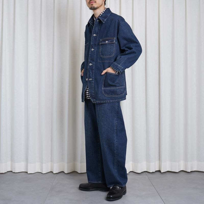 25S/S Porter Classic ݡ饷å STEINBECK DENIM COVERALLS / NAVY