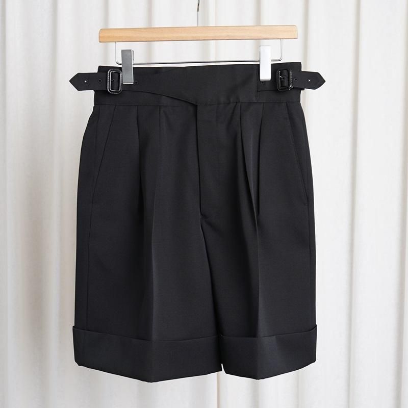 【25S/S】【THE RERACS ザ・リラクス】 THE GURUKA SHORTS / BLACK