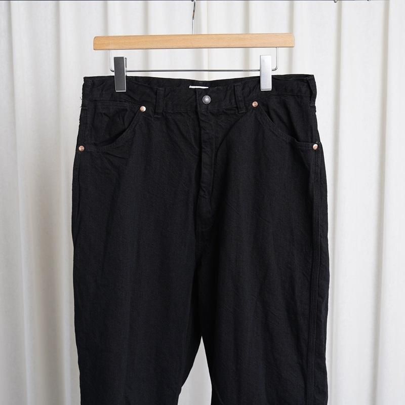  CIOTA  DENIM PAINTER PANTS /  BLACK