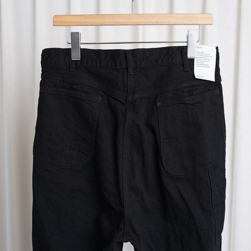  CIOTA  DENIM PAINTER PANTS /  BLACK