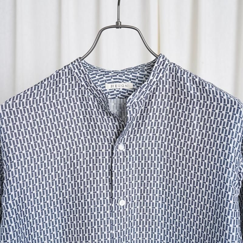 25S/SۡHEUGN 桼 MORRIS PRINT  / NAVY