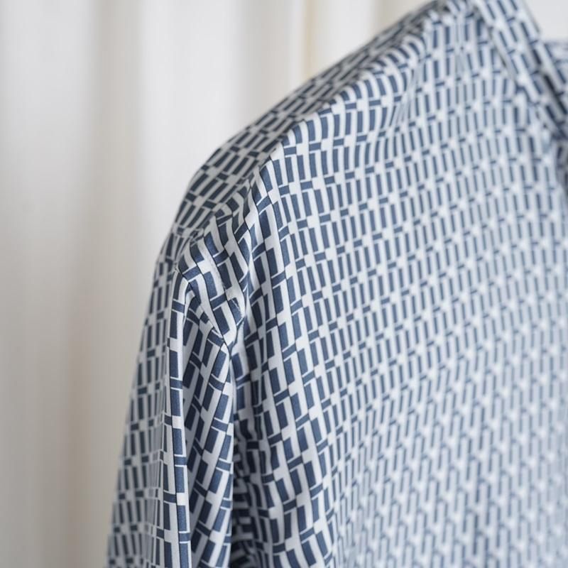 25S/SۡHEUGN 桼 MORRIS PRINT  / NAVY