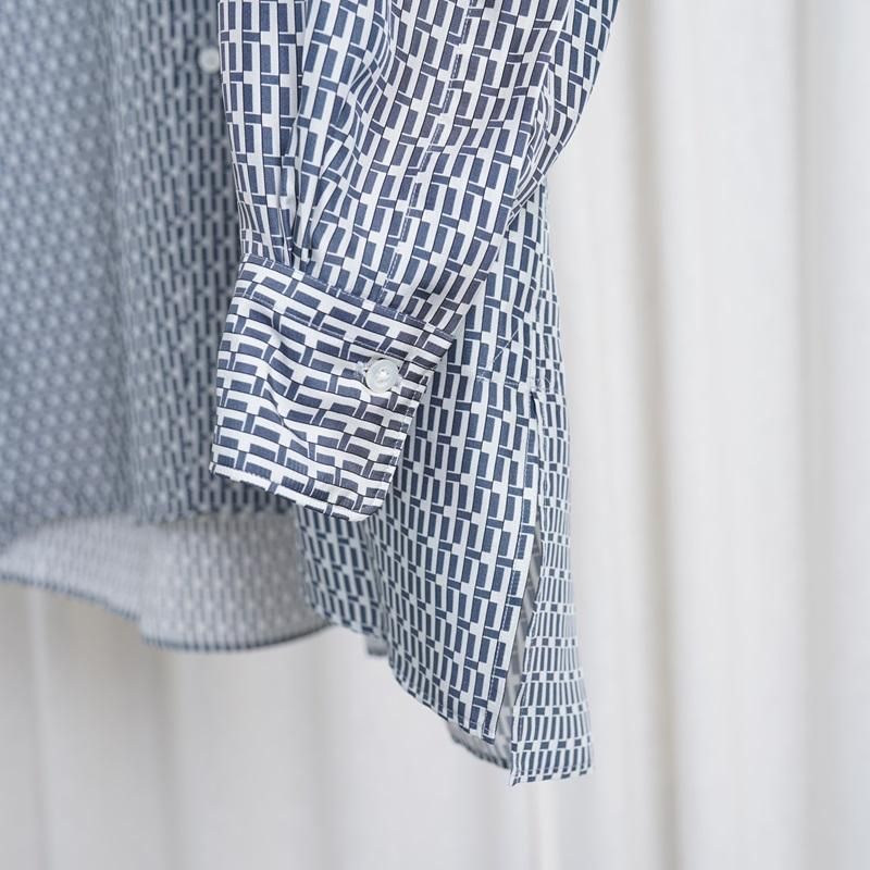 25S/SۡHEUGN 桼 MORRIS PRINT  / NAVY