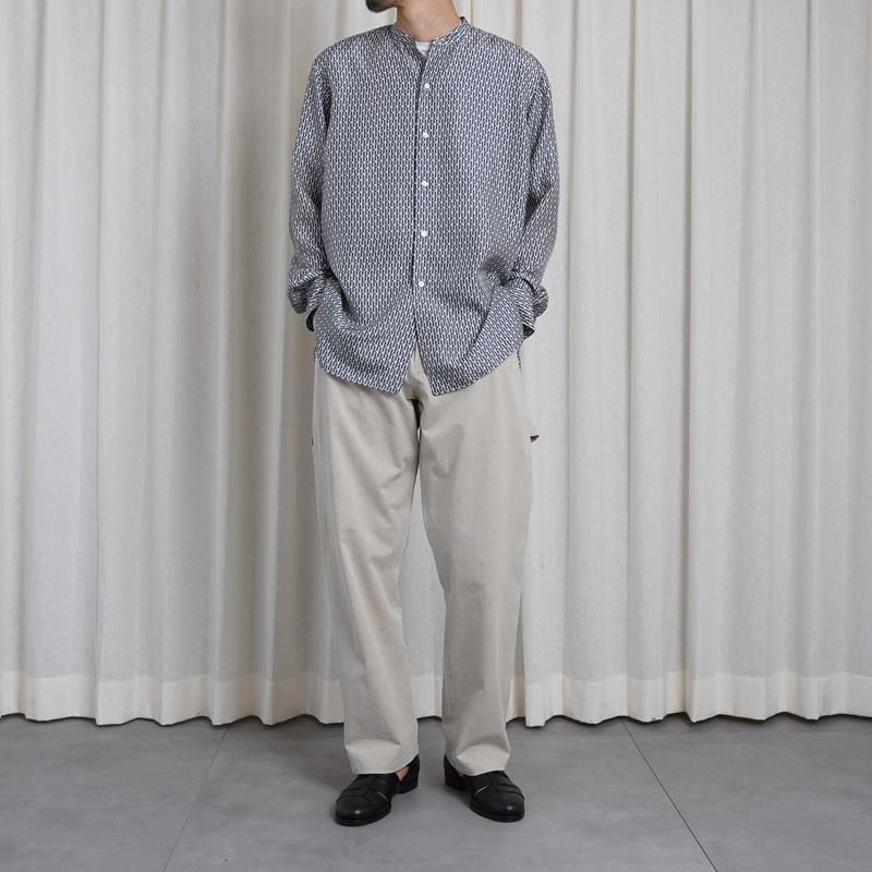 25S/SۡHEUGN 桼 MORRIS PRINT  / NAVY