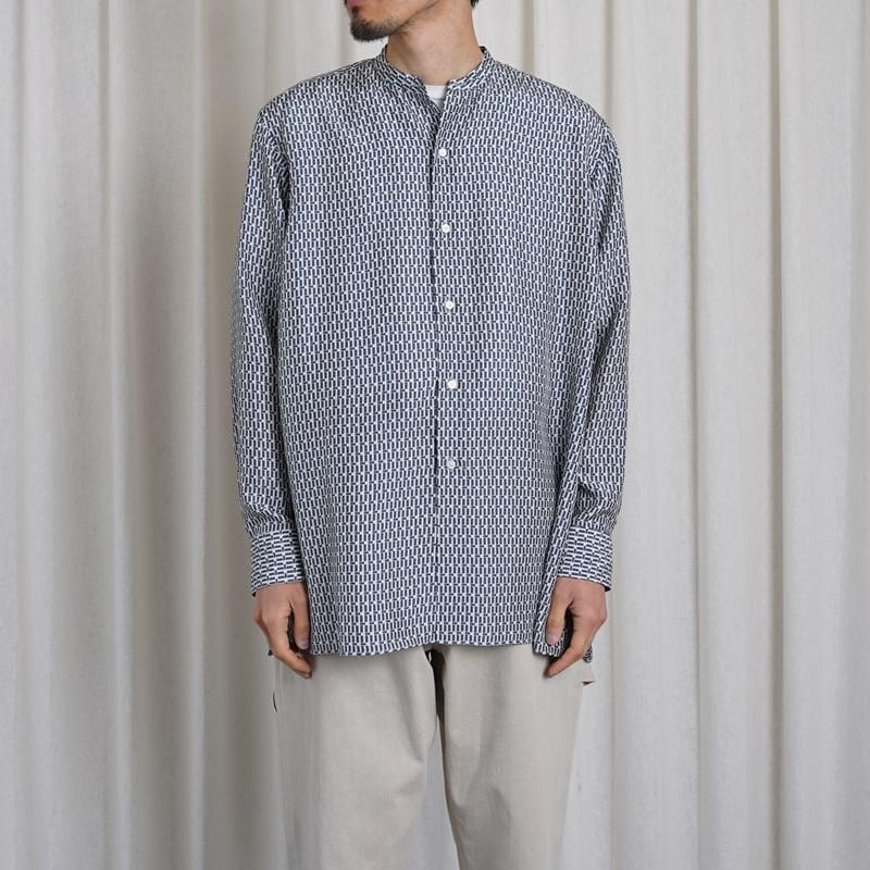 25S/SۡHEUGN 桼 MORRIS PRINT  / NAVY
