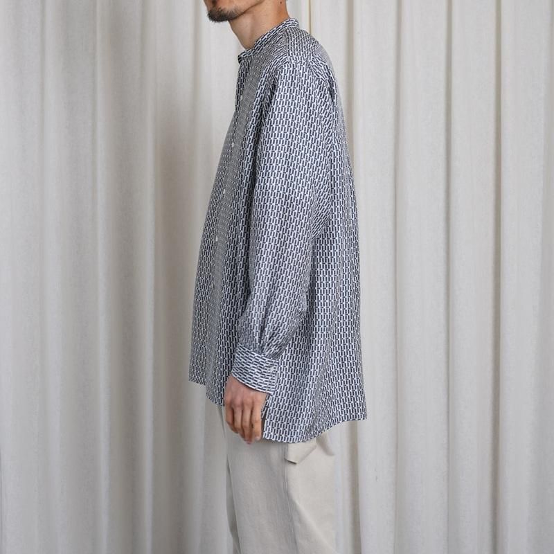 25S/SۡHEUGN 桼 MORRIS PRINT  / NAVY
