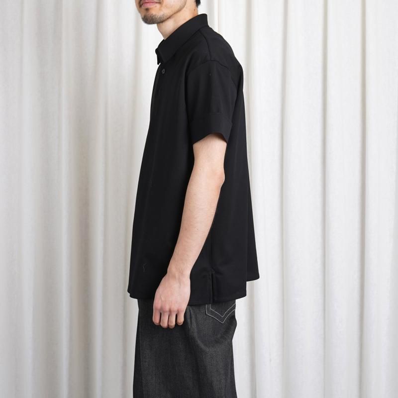 25S/SۡTHE RERACS 饯 RERACS REGULAR COLLAR POLO SHIRT / BLACK
