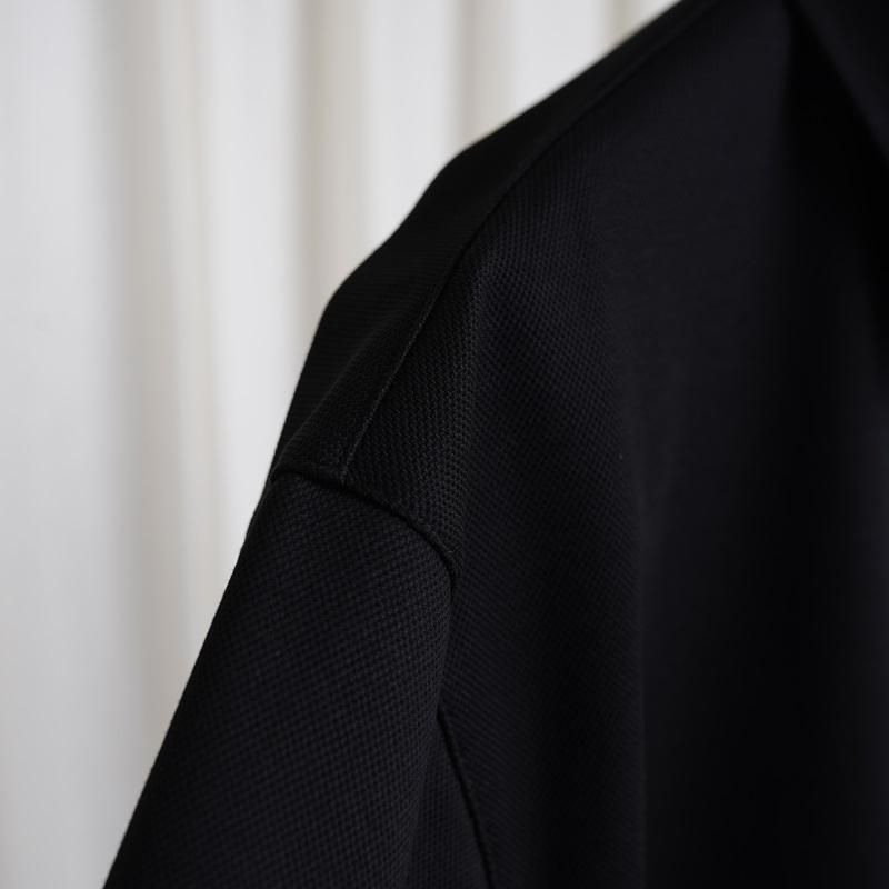 25S/SۡTHE RERACS 饯 RERACS REGULAR COLLAR POLO SHIRT / BLACK
