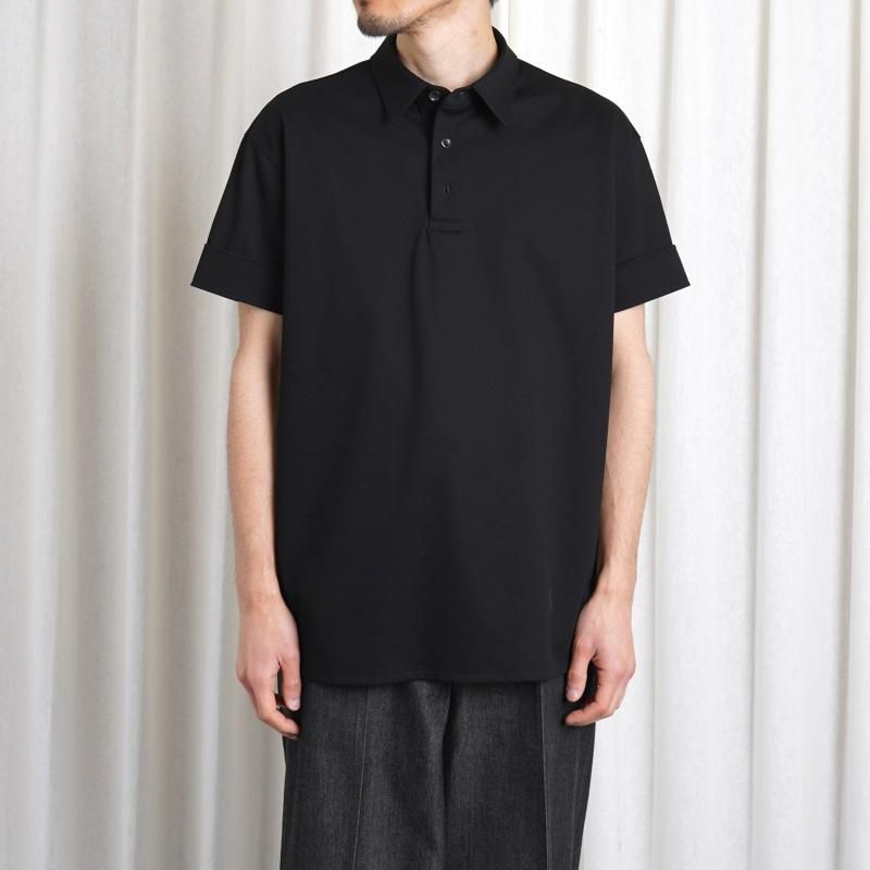 25S/SۡTHE RERACS 饯 RERACS REGULAR COLLAR POLO SHIRT / BLACK
