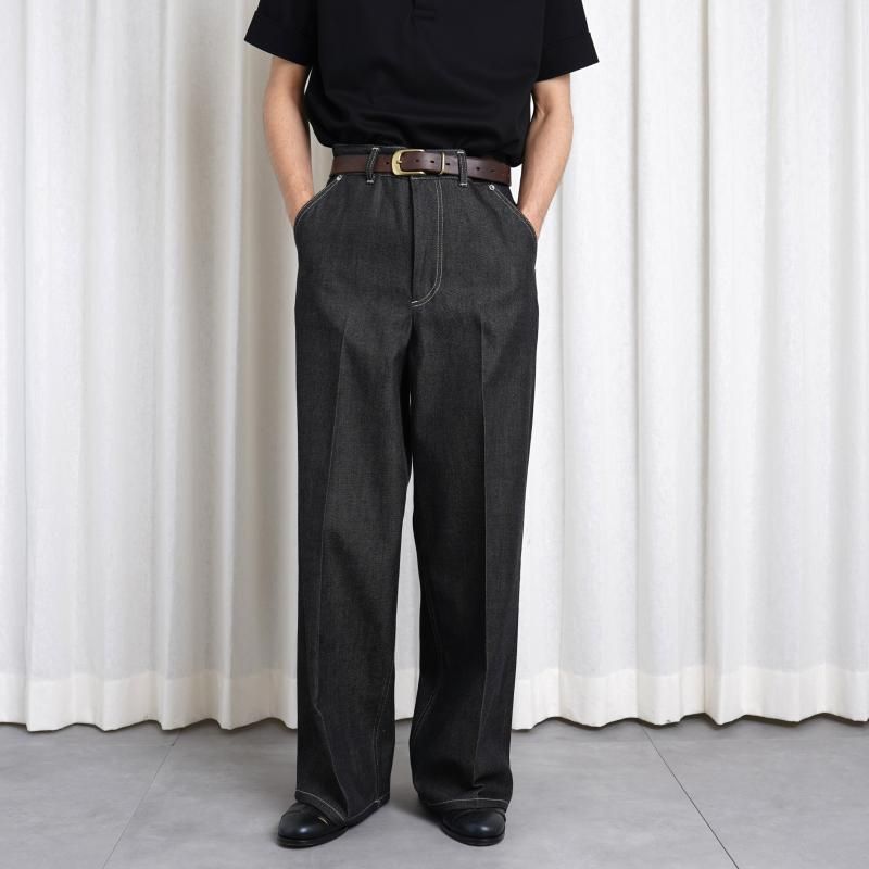 25S/SۡTHE RERACS 饯 RERACS WIDE DENIM / GRAY
