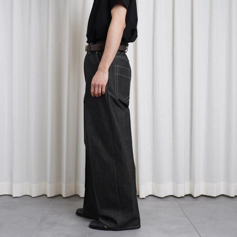 25S/SۡTHE RERACS 饯 RERACS WIDE DENIM / GRAY
