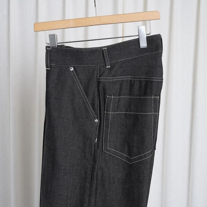 25S/SۡTHE RERACS 饯 RERACS WIDE DENIM / GRAY
